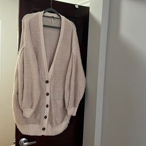 Free People Oversized Knit Cardigan